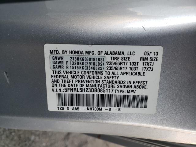2013 HONDA ODYSSEY LX 5FNRL5H23DB085117