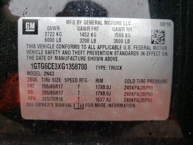 2015 GMC CANYON SLE 1GTG6CE3XG1358700