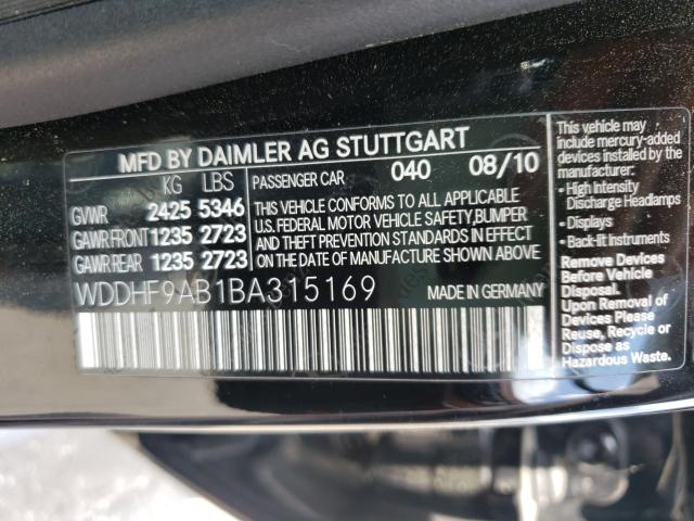 2011 MERCEDES-BENZ E 550 4MAT WDDHF9AB1BA315169