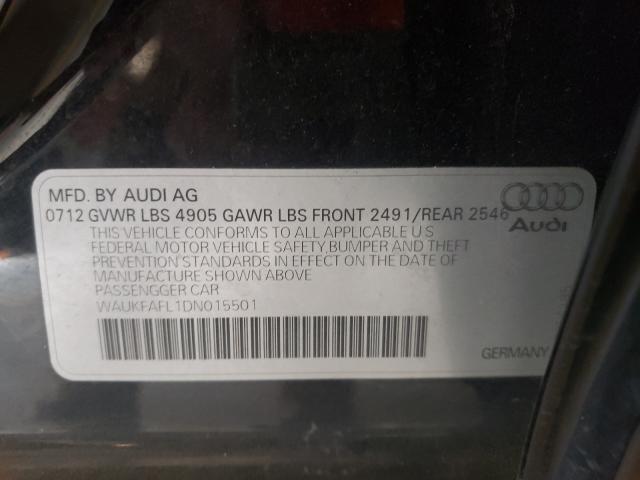 2013 AUDI A4 PRESTIG WAUKFAFL1DN015501