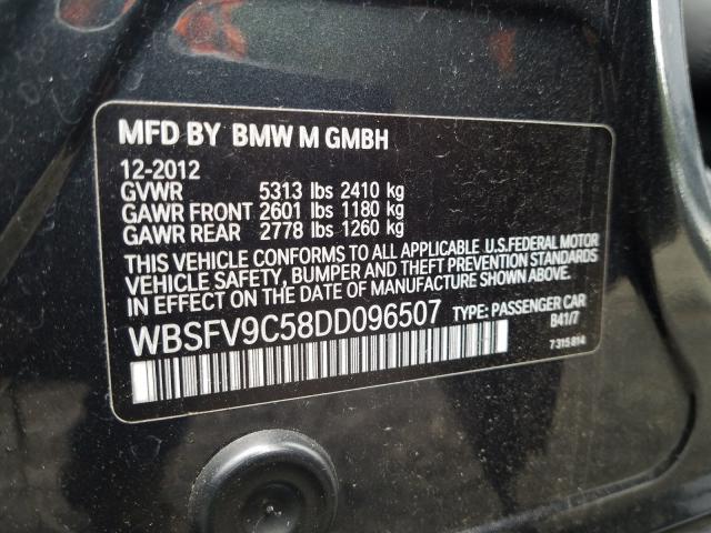 2013 BMW M5 WBSFV9C58DD096507