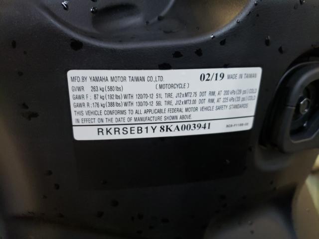 2019 YAMAHA ZUMA RKRSEB1Y8KA003941