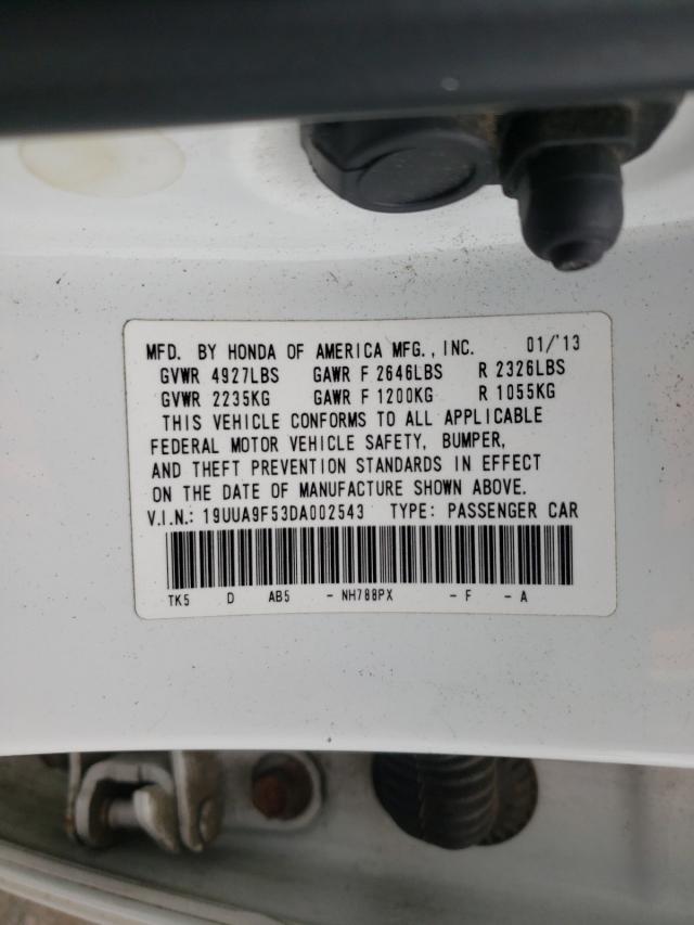 2013 ACURA TL TECH 19UUA9F53DA002543
