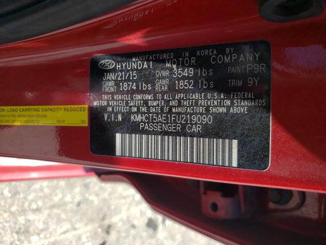 2015 HYUNDAI ACCENT GS KMHCT5AE1FU219090
