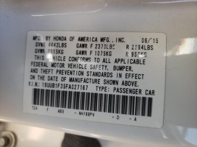 2015 ACURA TLX 19UUB1F35FA027167