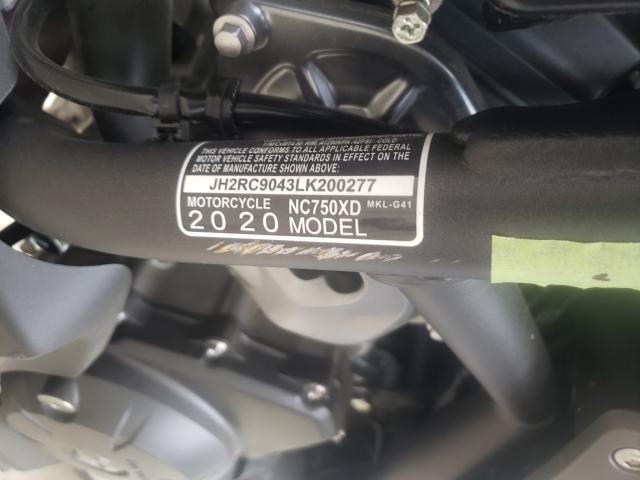 2020 HONDA NC750 XD JH2RC9043LK200277