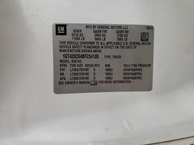 2011 GMC SIERRA K35 1GT426C84BF234108
