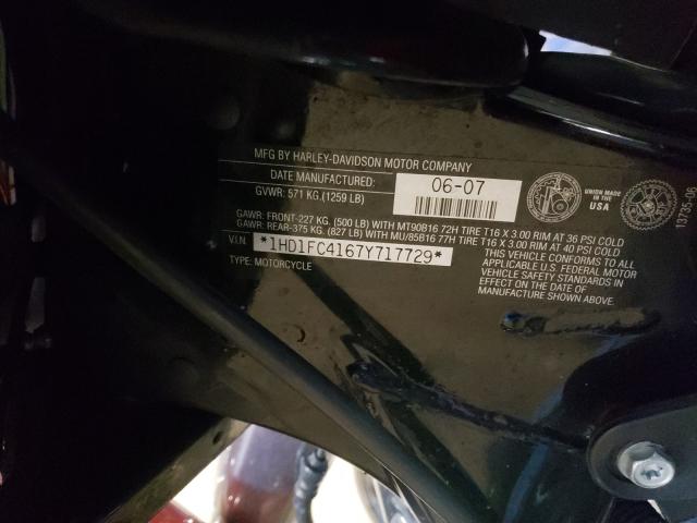 2007 HARLEY-DAVIDSON FLHTCUI 1HD1FC4167Y717729
