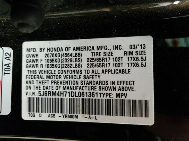 2013 HONDA CR-V EXL 5J6RM4H71DL061361