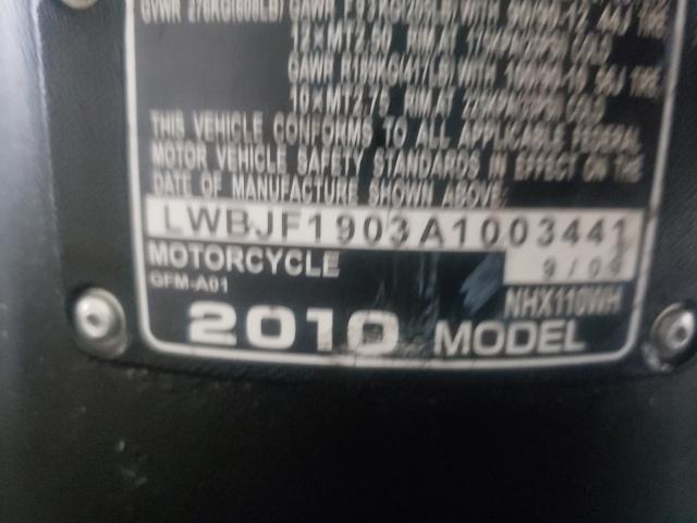 2010 HONDA NHX110 LWBJF1903A1003441