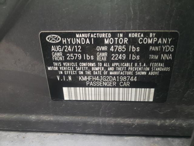 2013 HYUNDAI AZERA GLS KMHFH4JG2DA198744