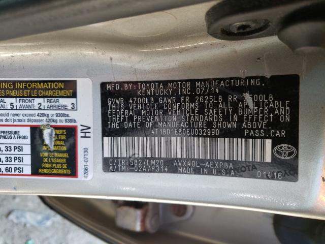 2014 TOYOTA AVALON HYB 4T1BD1EB0EU032990