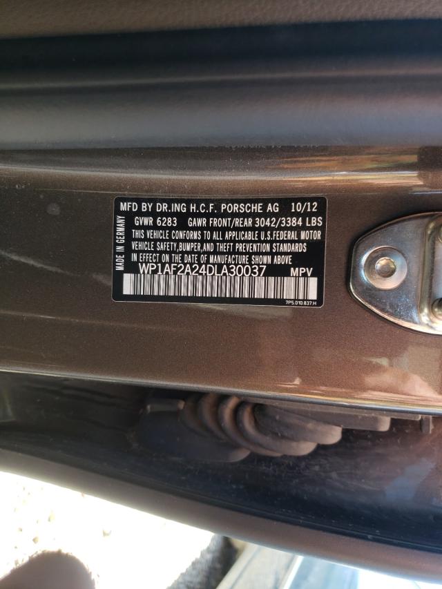 2013 PORSCHE CAYENNE WP1AF2A24DLA30037