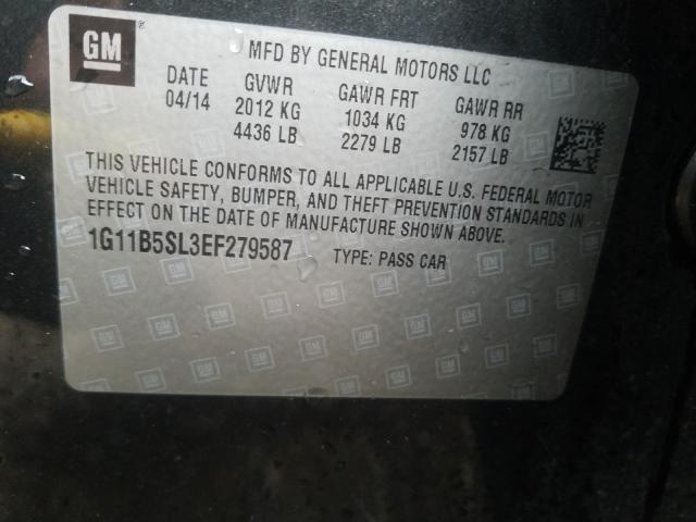 2014 CHEVROLET MALIBU ECO 1G11B5SL3EF279587