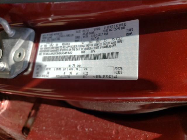 2016 FORD ESCAPE SE 1FMCU9GX9GUC45130