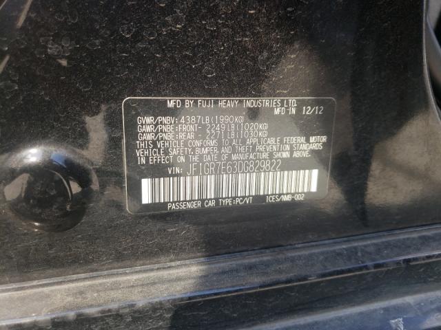 2013 SUBARU IMPREZA WR JF1GR7E63DG829822