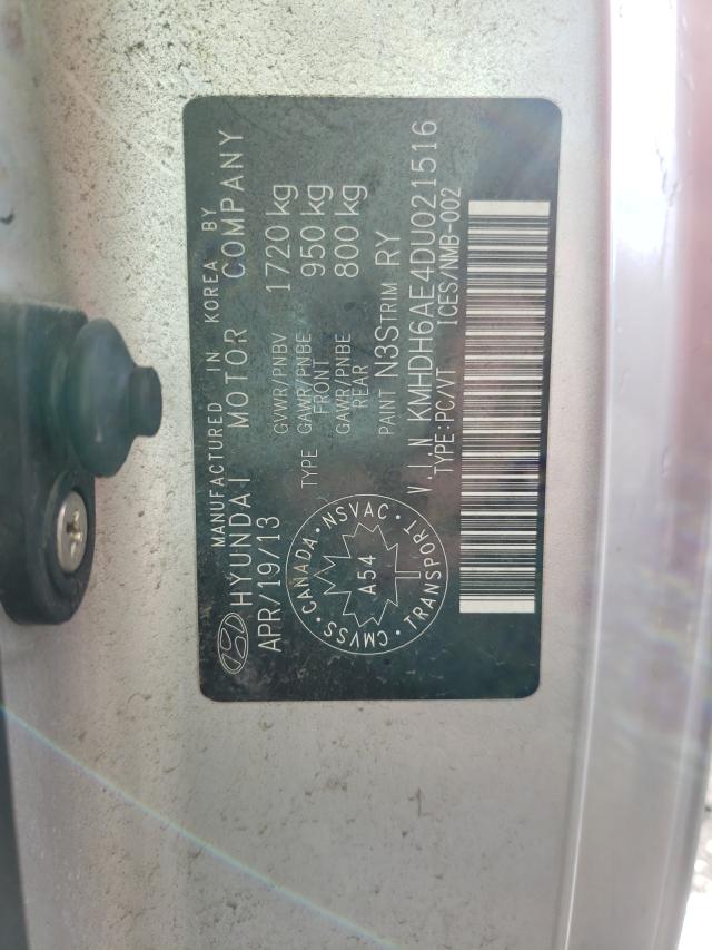 2013 HYUNDAI ELANTRA CO KMHDH6AE4DU021516