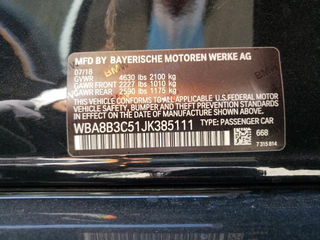 2018 BMW 340 I WBA8B3C51JK385111