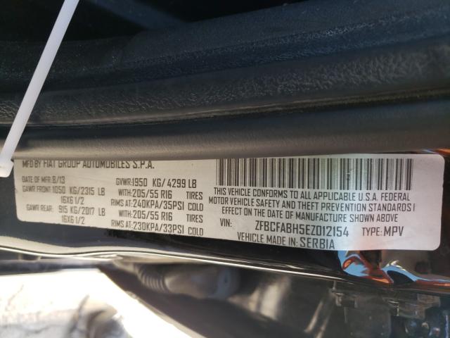 2014 FIAT 500L EASY ZFBCFABH5EZ012154