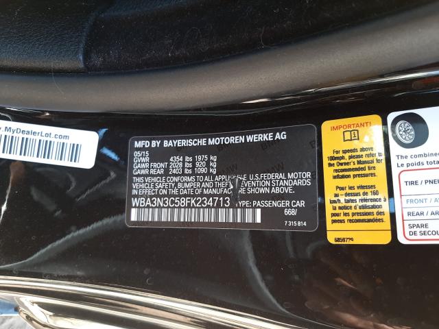 2015 BMW 428 I WBA3N3C58FK234713
