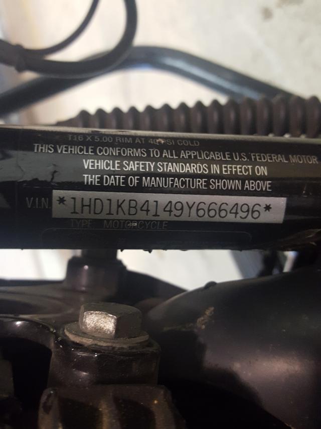 2009 HARLEY-DAVIDSON FLHX 1HD1KB4149Y666496