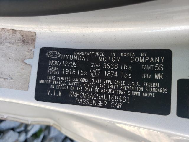 2010 HYUNDAI ACCENT BLU KMHCM3AC5AU168461
