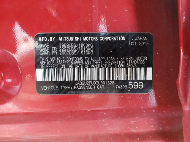 2016 MITSUBISHI LANCER ES JA32U2FU9GU001328