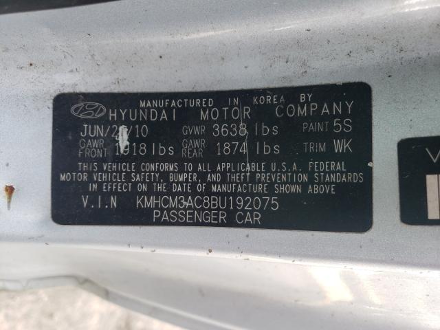 2011 HYUNDAI ACCENT GL KMHCM3AC8BU192075