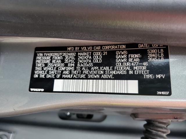 2015 VOLVO XC60 T6 R- YV4902RG7F2624892