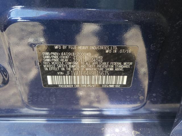 2017 SUBARU WRX PREMIU JF1VA1E64H9815675