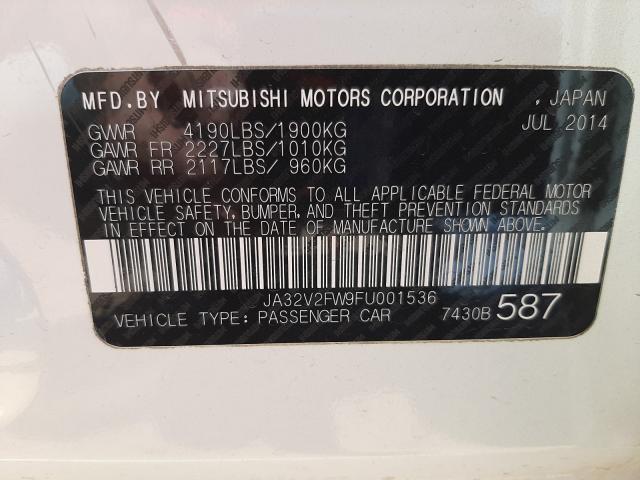 2015 MITSUBISHI LANCER SE JA32V2FW9FU001536