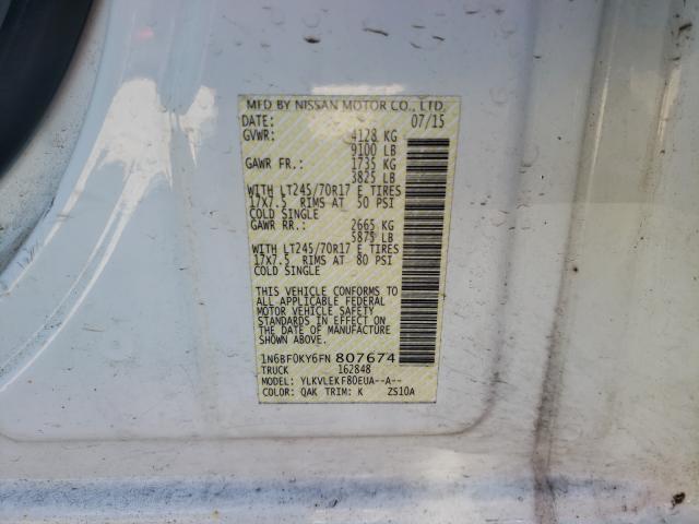 2015 NISSAN NV 1500 - 1N6BF0KY6FN807674