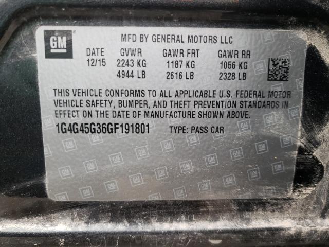 2016 BUICK LACROSSE S 1G4G45G36GF191801