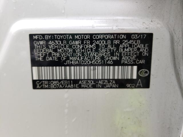 2017 LEXUS IS 200T JTHBA1D20H5051146