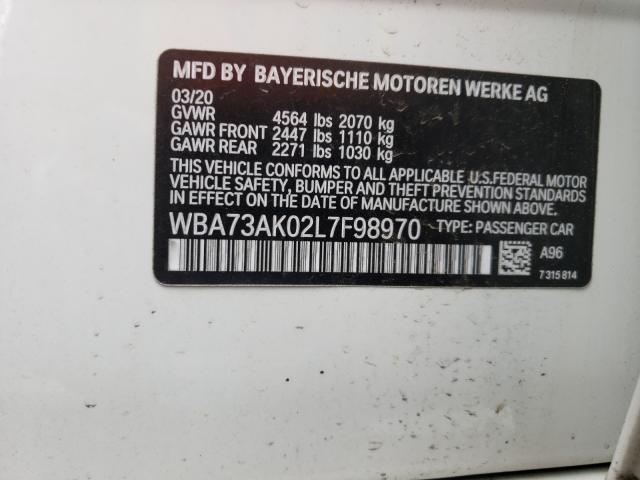2020 BMW 228XI WBA73AK02L7F98970