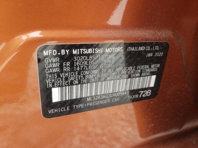 2020 MITSUBISHI MIRAGE ES ML32A3HJ7LH005449