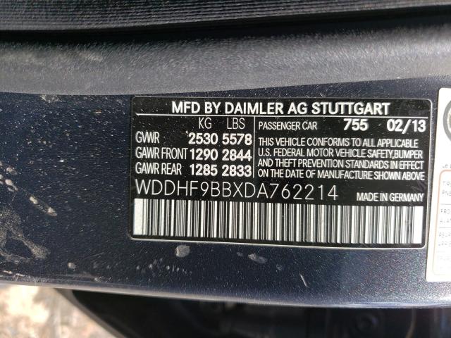 2013 MERCEDES-BENZ E 550 4MAT WDDHF9BBXDA762214