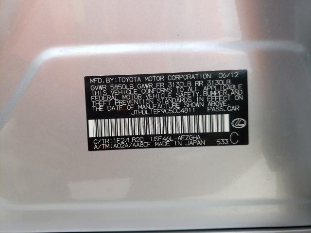 2012 LEXUS LS 460L JTHDL1EF9C5004811