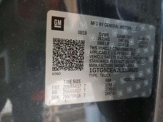2020 GMC CANYON SLE 1GTG5CEN2L1108625