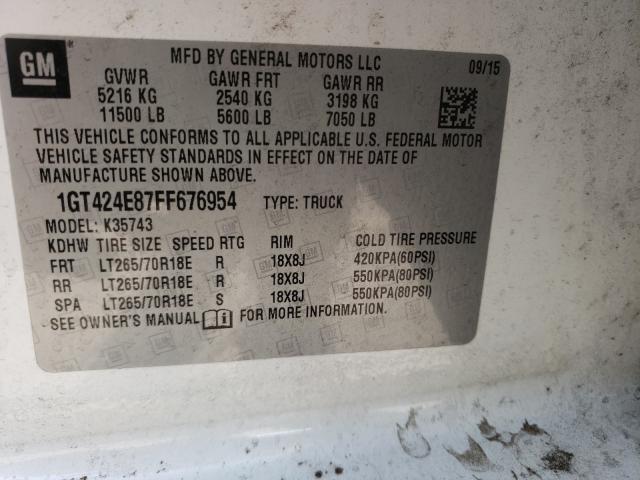 2015 GMC SIERRA K35 1GT424E87FF676954