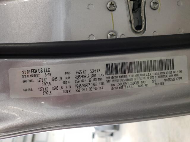 2020 JEEP CHEROKEE T 1C4PJMBN1LD534391