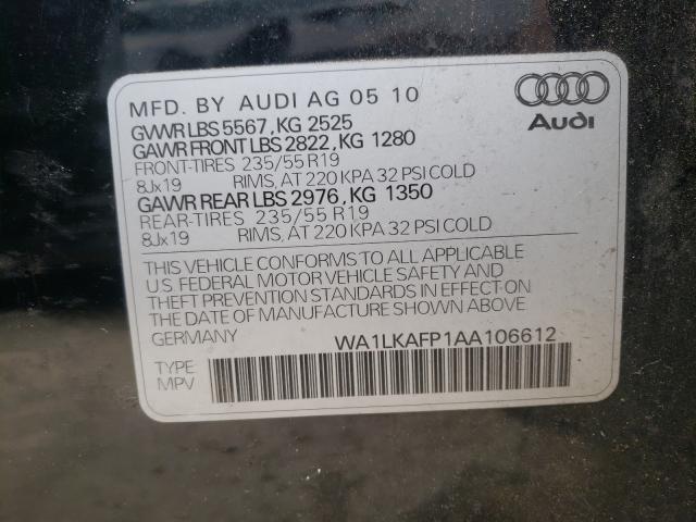 2010 AUDI Q5 WA1LKAFP1AA106612