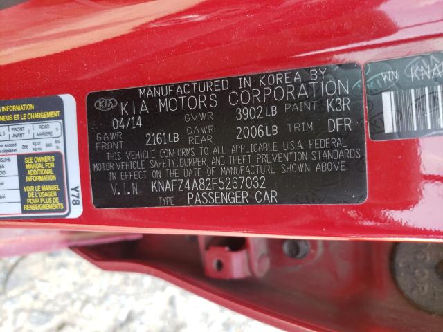 2015 KIA FORTE EX KNAFZ4A82F5267032