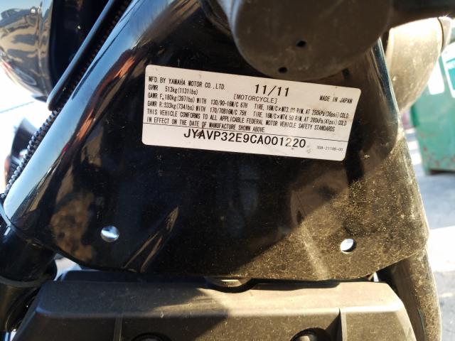 2012 YAMAHA XVS1300 CT JYAVP32E9CA001220