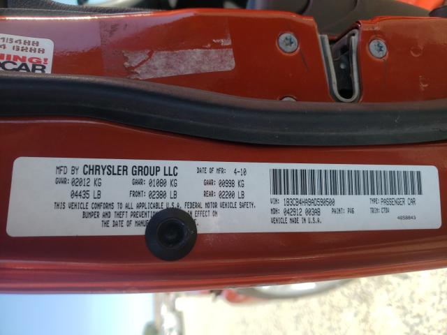 2010 DODGE CALIBER SX 1B3CB4HA9AD590500