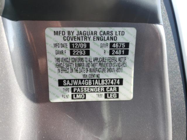 2010 JAGUAR XK PORTFOL SAJWA4GB1ALB37474