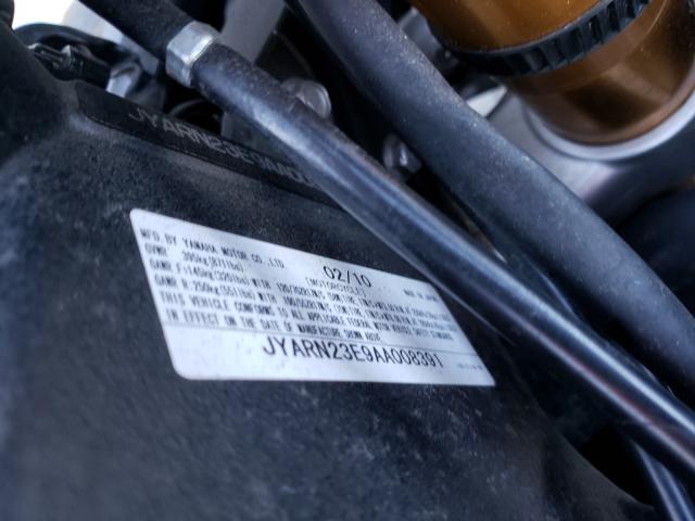 2010 YAMAHA YZFR1 JYARN23E9AA008391