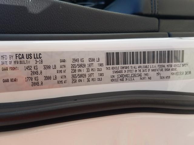 2018 DODGE DURANGO SX 1C4RDHAG1JC261546