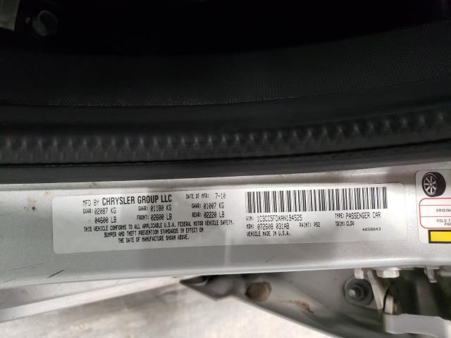 2010 CHRYSLER SEBRING 1C3CC5FDXAN194525