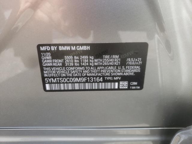 2021 BMW X3 M COMPE 5YMTS0C09M9F13164